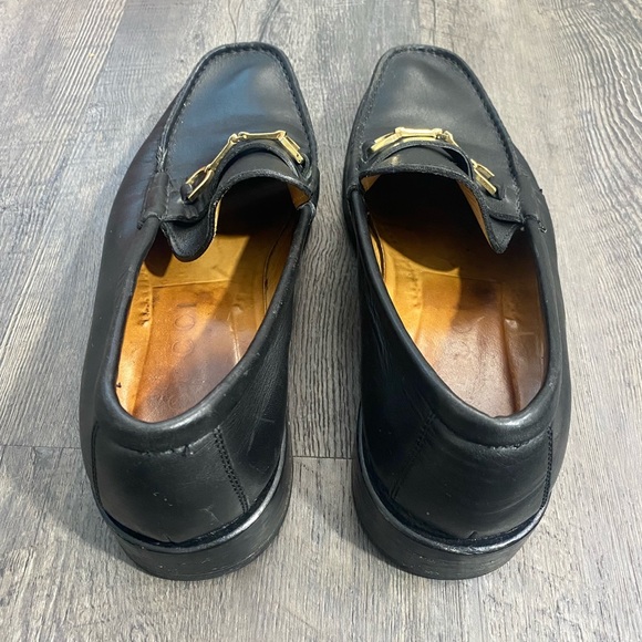 GUCCI Mens Horsebit Black Leather Loafers - Picture 3 of 11